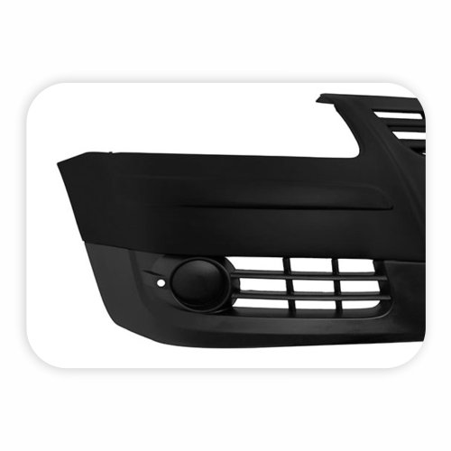 Para-Choque Volkswagen Gol Saveiro G4 2005 2006 2007 2008 2009 2010 Parati G4 2005 2006 2007 2008 2009 2010 2011 2012 2013 Dianteiro Preto Liso Sem Furo Milha