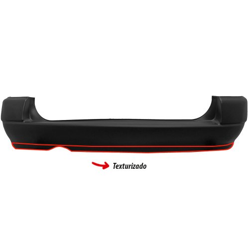 Parachoque Vw Parati G2 1995 1996 1997 1998 1999 Traseiro Preto Texturizado
