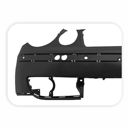 Parachoque Vw Polo 2003 2004 2005 2006 Dianteiro Preto Liso com Furo para Milha
