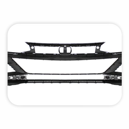 Parachoque Vw Polo Virtus 2018 2019 2020 2021 Dianteiro Preto Liso com Furo para Milha