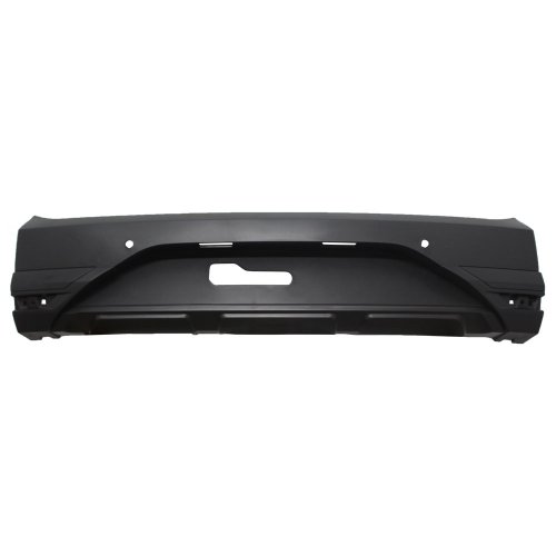 Parachoque Vw Saveiro Cross G7 G8 2016 2017 2018 2019 2020 2021 2022 Traseiro Central Preto Texturizado Com Sensor