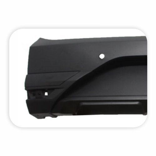 Parachoque Vw Saveiro Cross G7 G8 2016 2017 2018 2019 2020 2021 2022 Traseiro Central Preto Texturizado Com Sensor