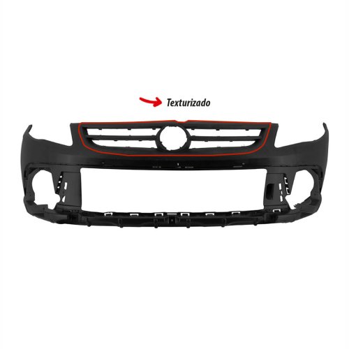 Parachoque Vw Saveiro G5 Cross Gol Rallye 2009 2010 2011 2012 2013 Dianteiro Preto Liso com Furo para Milha