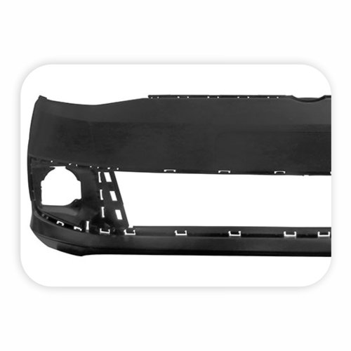 Parachoque Vw Saveiro G6 2013 2014 2015 2016 Dianteiro Preto Texturizado com Furo para Milha