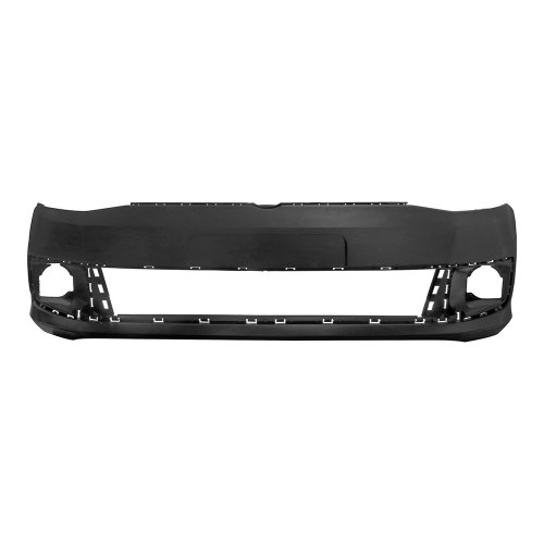 Para-Choque Volkswagen Saveiro G6 2013 2014 2015 2016 Dianteiro Preto Texturizado Com Furo Milha