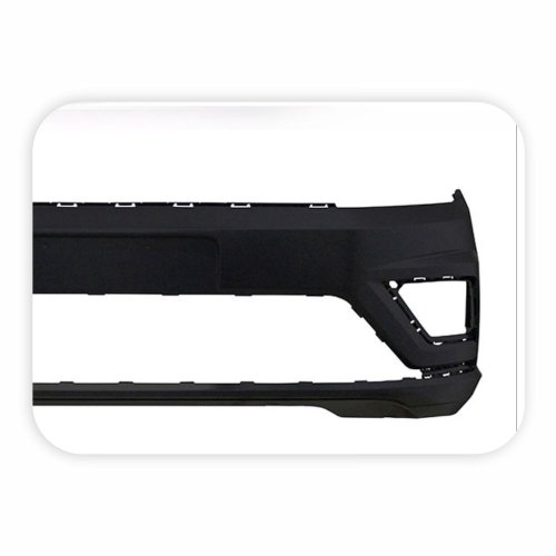 Parachoque Vw Saveiro G7 2016 Até 2020 Vw Saveiro G8 2021 Até 2023 Dianteiro Preto Liso Com Furo para Moldura com Furo para Milha