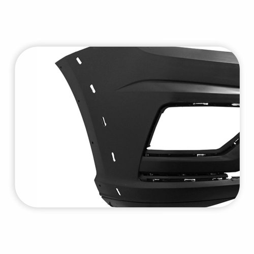 Parachoque Vw Saveiro G7 2016 Até 2020 Vw Saveiro G8 2021 Até 2023 Dianteiro Preto Liso Com Furo para Moldura com Furo para Milha