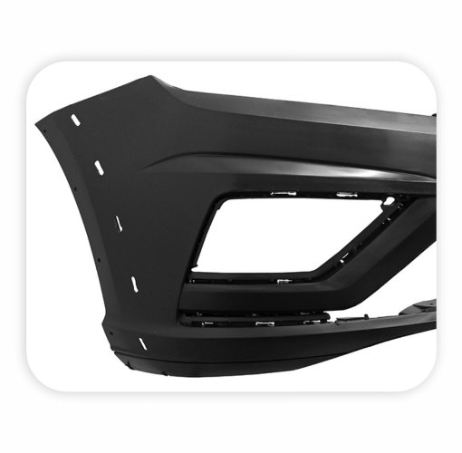 Para-Choque Volkswagen Saveiro G7 2017 2018 2019 2020 2021 2022 Dianteiro Preto Liso Com Furo Milha