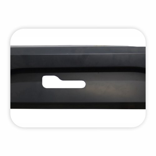 Parachoque Vw Saveiro Robust G7 G8 2017 Até 2022 Traseiro Central Preto Texturizado sem Furo para Sensor