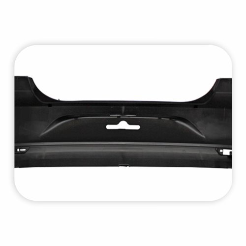 Parachoque Vw Voyage G6 G7 G8 2013 Até 2022 Traseiro Preto Liso com Furo para Refletor