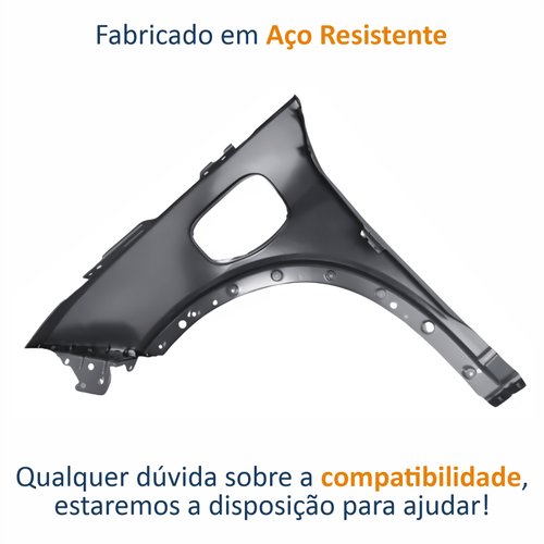 Paralama Dianteiro BYD Dolphin 2023 2024 Lado Direito Passageiro