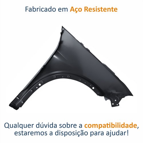Paralama Dianteiro BYD Dolphin 2023 2024 Lado Esquerdo Motorista