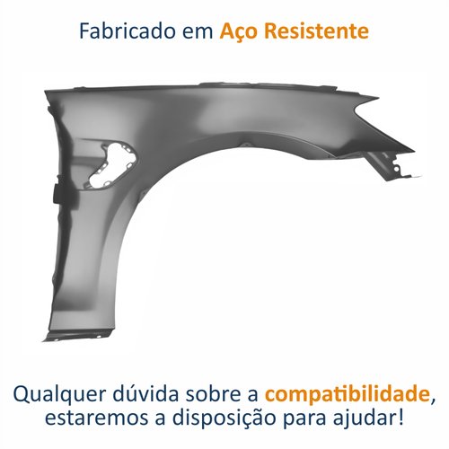 Paralama Dianteiro BYD Seal 2023 Até 2025 Lado Esquerdo Motorista