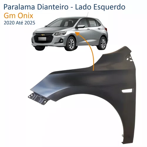 Paralama Dianteiro Gm Onix 2020 Até 2025 Lado Esquerdo Motorista
