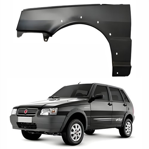 Paralama Fiat Uno Way 2005 Até 2015 Com Furo Lado Esquerdo Motorista