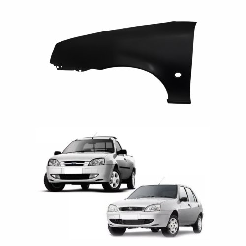 Paralama Ford Fiesta 2000 Até 2005 Courier 1999 Até 2013 Lado Esquerdo Motorista