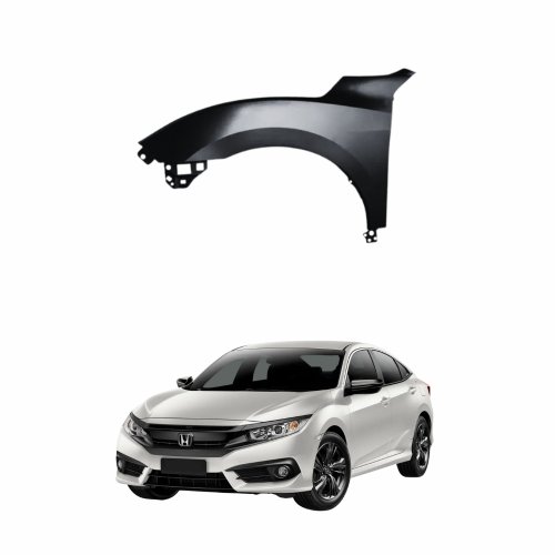 Paralama Honda Civic 2017 2018 2019 2020 2021 Lado Esquerdo Motorista