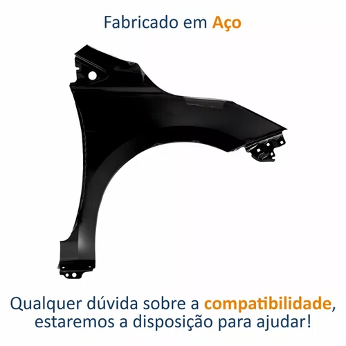Paralama Nissan Versa 2021 Até 2025 Lado Esquerdo Motorista