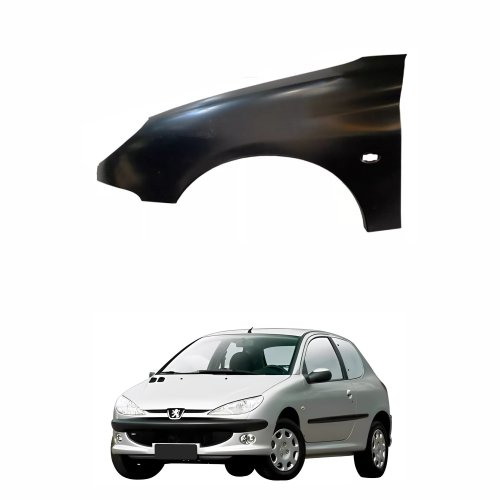 Paralama Peugeot 206 1999 até 2011 Com Furo do Pisca Lateral Lado Esquerdo Motorista