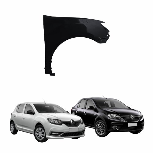 Paralama Renault Logan Sandero 2014 até 2023 Lado Direito Passageiro