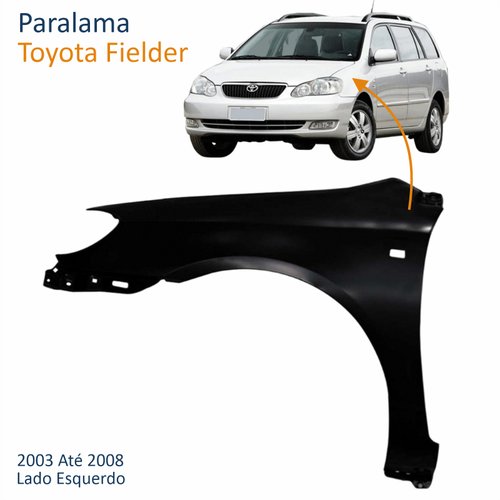Paralama Toyota Filder 2003 Até 2008 Lado Esquerdo Motorista