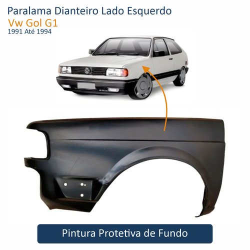 Paralama Vw Gol G1 1991 Até 1994 Lado Esquerdo Motorista