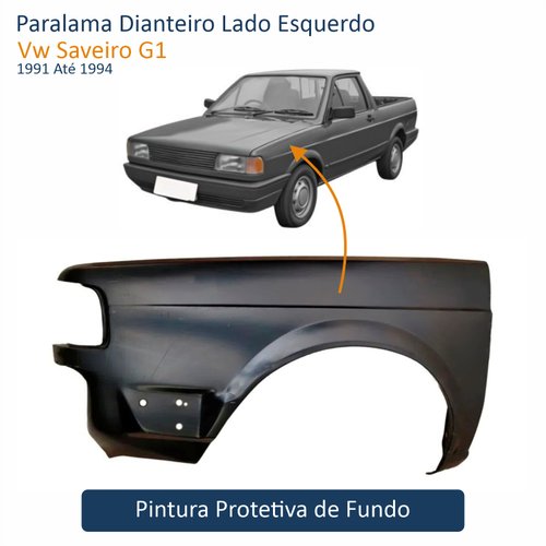 Paralama Vw Saveiro G1 1991 Até 1994 Lado Esquerdo Motorista