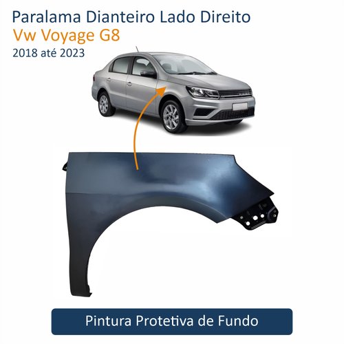 Paralama Vw Voyage G8 2018 Até 2023 Lado Direito Passageiro