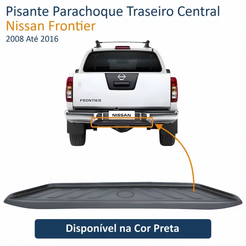 Pisante Parachoque Traseiro Central Nissan Frontier 2008 Até 2016