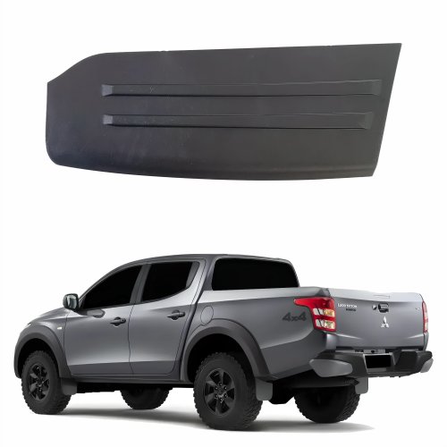 Pisante Parachoque Traseiro Mitsubishi L-200 Triton Sport 2018 2019 2020 2021 Lado Esquerdo Motorista