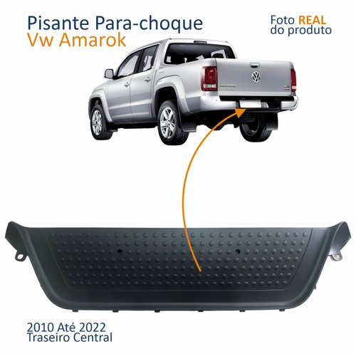 Pisante Para-choque Traseira Vw Amarok 2010 Até 2022 Traseiro Central