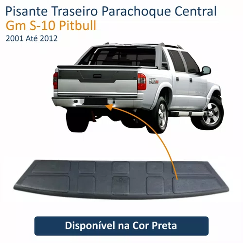 Pisante Traseiro Parachoque Central Gm S-10 Pitbull 2001 Até 2012