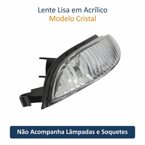Pisca do Retrovisor Renault Sandero 2015 até 2023 Lado Esquerdo Motorista