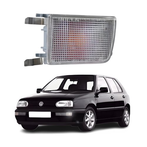 Pisca Parachoque Vw Golf 1994 Até 1998 Cristal Lado Esquerdo Motorista