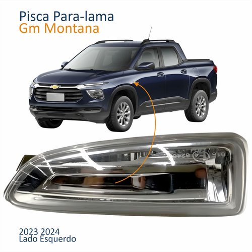 Pisca Para-lama Gm Montana 2023 2024 Cristal Lado Esquerdo Motorista