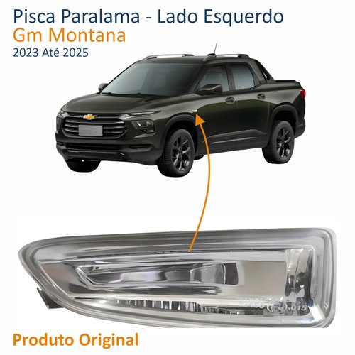 Pisca Paralama Gm Montana 2023 Até 2025 Lado Esquerdo Motorista Produto Original