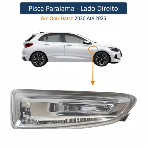 Pisca Paralama Gm Onix Hatch 2020 Até 2025 Lado Direito Passageiro Produto Original