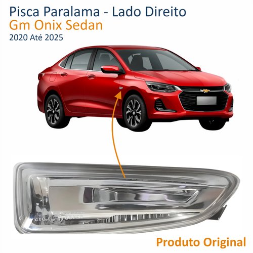 Pisca Paralama Gm Onix Sedan 2020 Até 2025 Lado Direito Passageiro Produto Original
