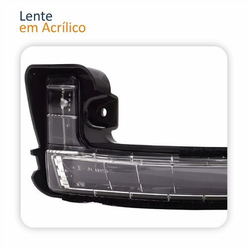 Pisca Retrovisor Fiat Toro 2016 Até 2023 Jeep Compass Commander 2016 Até 2023 Lado Direito Passageiro