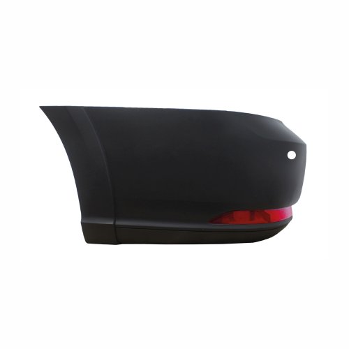 Ponteira do Parachoque Vw Saveiro G7 2017 Até 2022 Traseiro Lado Esquerdo Preto Liso parcial Texturizado com Furo Refletor Com Furo para Sensor