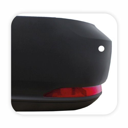 Ponteira do Parachoque Vw Saveiro G7 2017 Até 2022 Traseiro Lado Esquerdo Preto Liso parcial Texturizado com Furo Refletor Com Furo para Sensor
