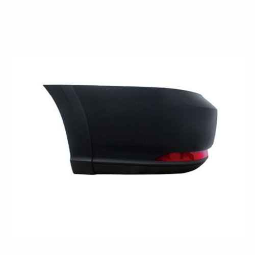 Ponteira do Parachoque Vw Saveiro Robust G7 2017 Até 2022 Preto Texturizado Traseiro Lado Esquerdo Com Furo Refletor Sem Furo para Sensor