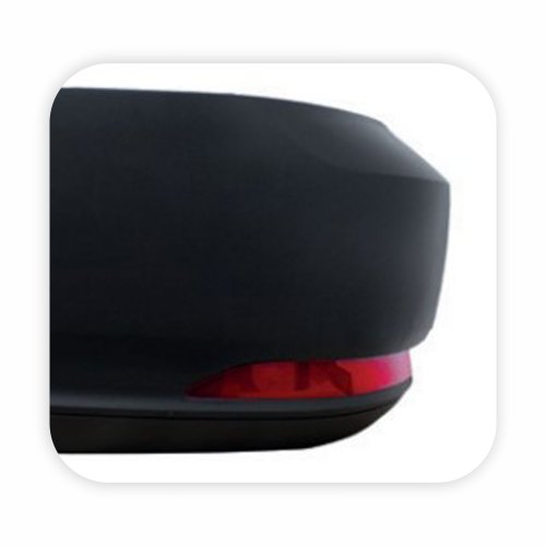 Ponteira do Parachoque Vw Saveiro Robust G7 2017 Até 2022 Preto Texturizado Traseiro Lado Esquerdo Com Furo Refletor Sem Furo para Sensor