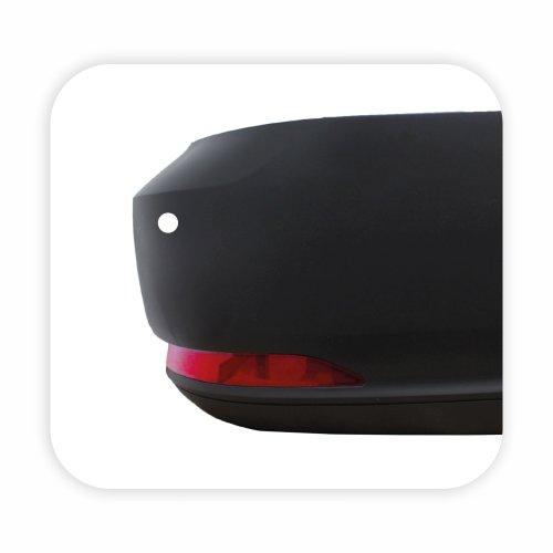 Ponteira do Parachoque Vw Saveiro Robust G7 2017 Até 2022 Traseiro Lado Direito Preto Texturizado com Furo Refletor Com Furo para Sensor