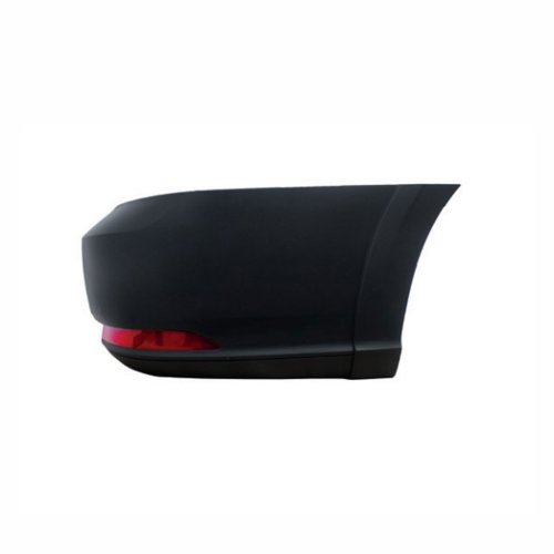 Ponteira do Parachoque Vw Saveiro Robust G7 2017 Até 2022 Traseiro Lado Direito Preto Texturizado com Refletor sem Furo para Sensor
