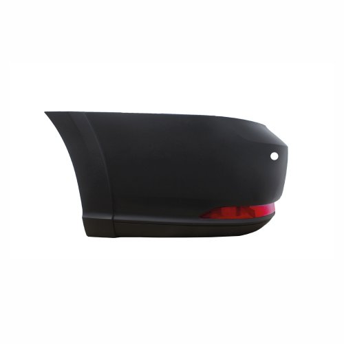 Ponteira do Parachoque Vw Saveiro Robust G7 2017 Até 2022 Traseiro Lado Esquerdo Preto Texturizado com Refletor com Furo para Sensor