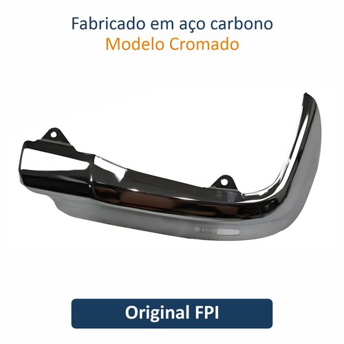 Ponteira Parachoque Traseiro Toyota Hilux 2016 Até 2023 Cromado Original FPI Lado Direito Passageiro