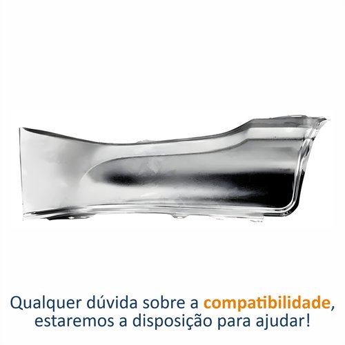 Ponteira Parachoque Traseiro Toyota Hilux 2016 Até 2023 Cromado Original FPI Lado Esquerdo Motorista