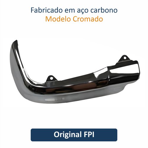 Ponteira Parachoque Traseiro Toyota Hilux 2016 Até 2023 Cromado Original FPI Lado Esquerdo Motorista