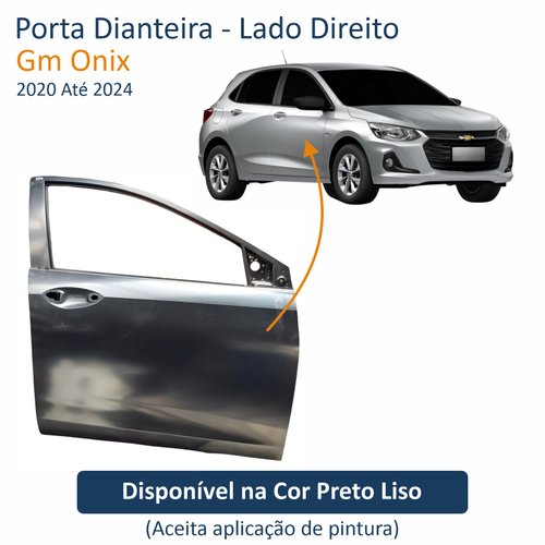 Porta Dianteira Gm Onix 2020 Até 2024 Lado Direito Passageiro